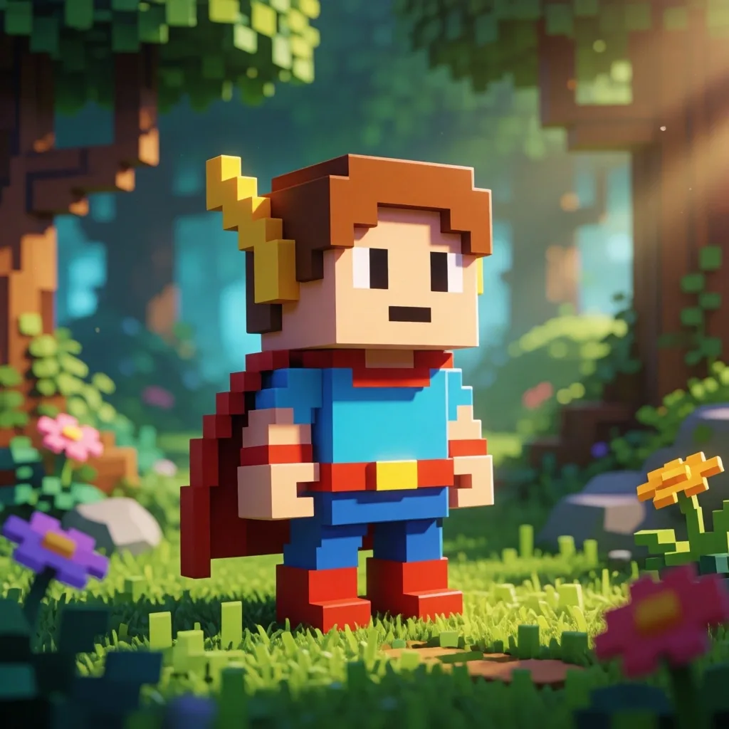 Escena de juego retro pixelado remasterizado en alta resolución
